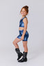 Girls Hi-Shine Sports Bra in Denim Pockets