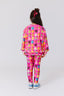 Girls Hi-Shine Leggings in Donuts on Pink