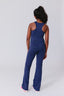 Girls TLC Flare Leggings in Heathered Navy