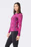 Mesh Lettuce Edge Long Sleeve in Ruby Damask