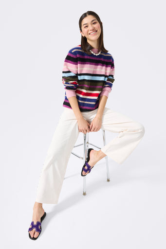 Fuzzy Crew in Bright Stripe