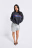 NY Knicks Stripe Gems Logo Crew