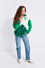 Celtics Colorblock Quarter Zip Sweatshirt in Team Colors