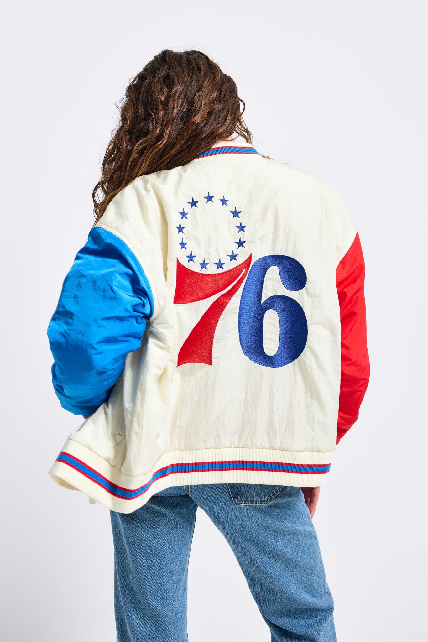 Unisex 76ers Bomber Jacket – Terez.com