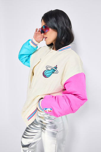 Unisex Miami Heat Vice Bomber Jacket