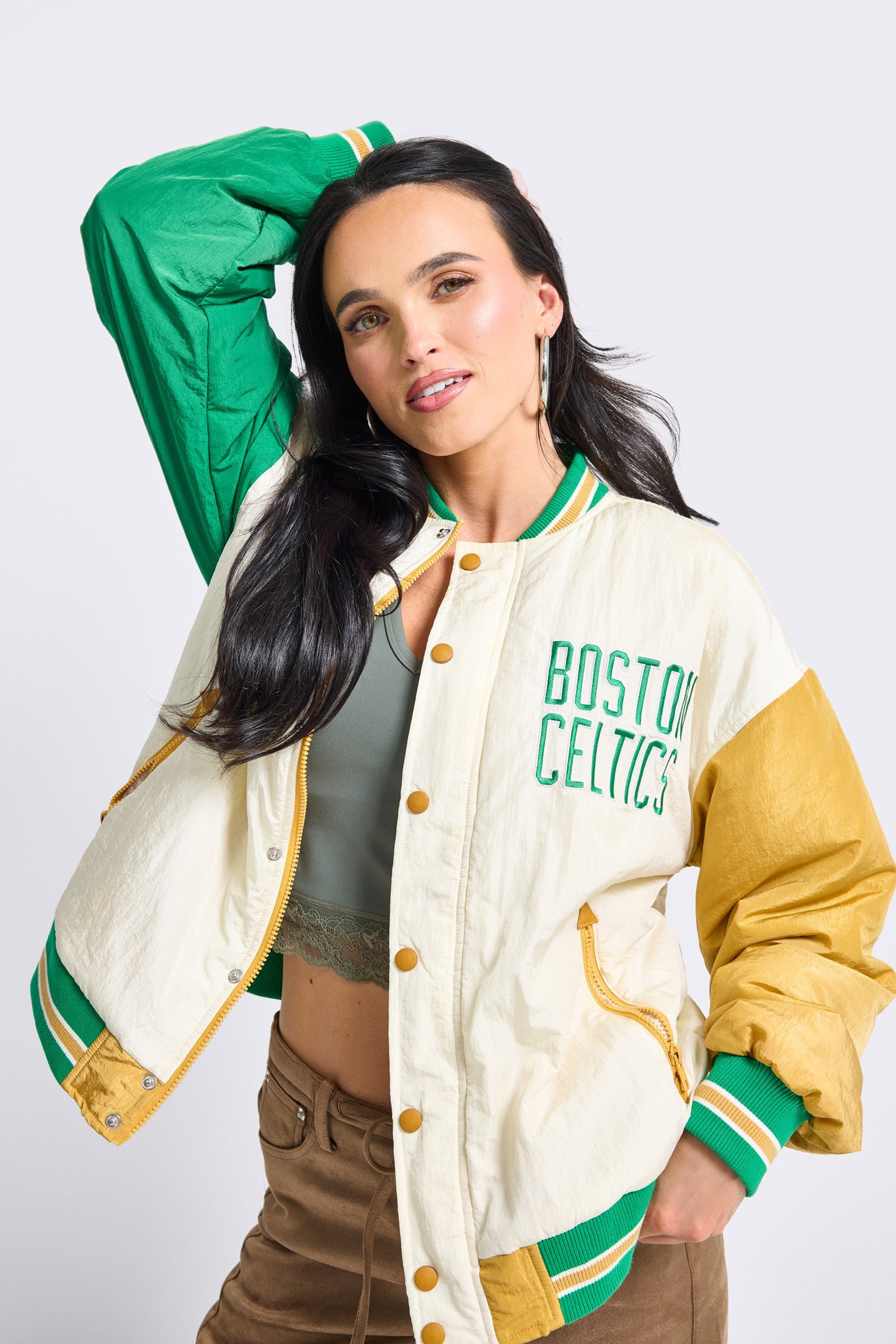 Unisex Boston Celtics Bomber Jacket – Terez.com