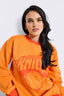 Unisex NY New York Knicks Logo Sweater in Orange