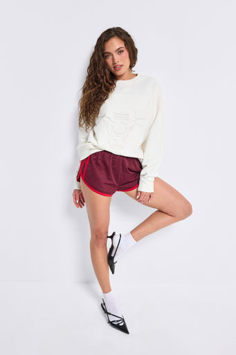 Unisex Bulls Embossed Crew