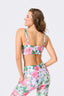 Hi-Shine Scoop Neck Bra in Floral Painting
