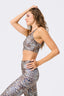 Hi-Shine Sports Bra in Painted Leopard