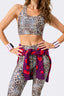 Hi-Shine Sports Bra in Painted Leopard