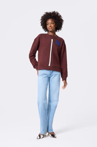 NY Giants Football Lace Crew