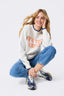 Unisex New York Knicks Word Logo Sweater in Sugar Swizzle