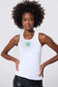 Boston Celtics Rib Scoop Neck Tank in Bright White