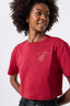 Miami Heat Crop Boxy Tee in Team Red