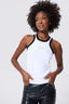 Los Angeles Lakers Contrast Trim Rib Tank in Bright White