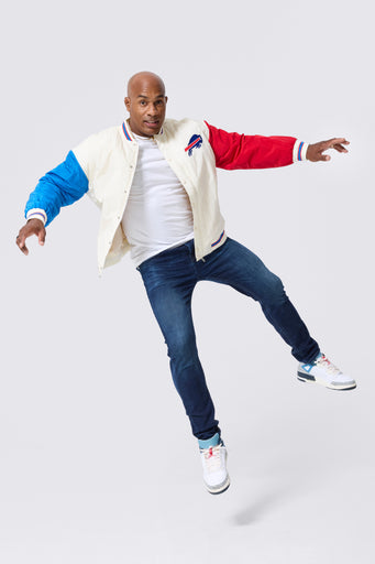 NY Bills Bomber Jacket in Team Colors