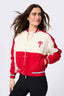 Philadelphia Phillies Cropped Bomber in Red and Sugar Swizzle