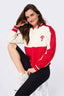 Philadelphia Phillies Cropped Bomber in Red and Sugar Swizzle