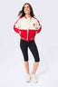 Philadelphia Phillies Cropped Bomber in Red and Sugar Swizzle