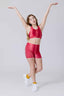 Girls Sports Bra in Red Ombre