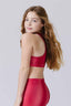 Girls Sports Bra in Red Ombre