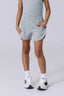 Girls Rib Shorts in Collegiate Gray