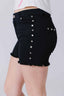 Girls Twill Stud Short in Black