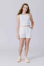 Girls Pointelle Short in Bright White