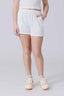 Girls Pointelle Short in Bright White