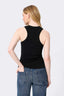 New York Knicks Scoop Neck Rib Tank in Black