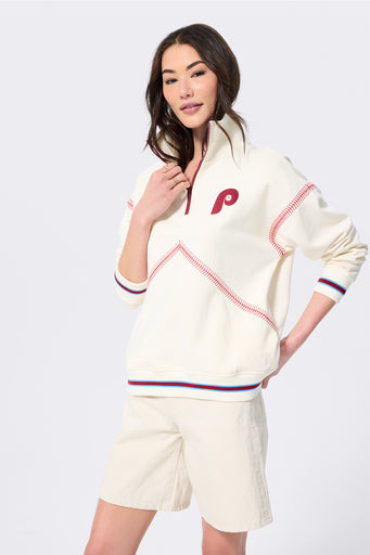Philadelphia Phillies Stitch Quarter Zip