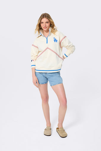 Los Angeles Dodgers Stitch Quarter Zip