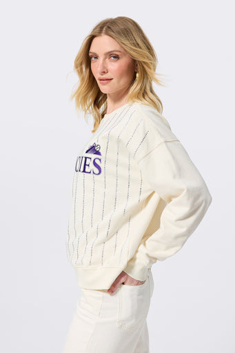 Colorado Rockies Marquee Stripe Crew