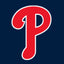 Philadelphia Phillies Quarter Zip with Baseball Stitch