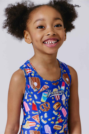 Girls New York Yankees Skater Dress in Blue Stadium Foods