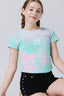 Girls New York Yankees Tie Dye Draft Tee in Pink