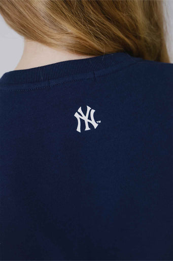 Girls New York Yankees Marquee Crew in Navy