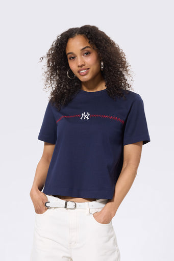 New York Yankees Single Stitch Draft Tee