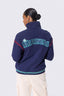 Seattle Mariners Navy Stitch Quarter Zip