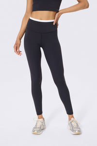 Flex Layered Legging in Black and White
