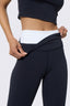 Flex Layered Legging in Black and White