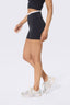 Flex Layered Active Booty Short in Black and White