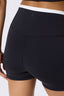 Flex Layered Active Booty Short in Black and White
