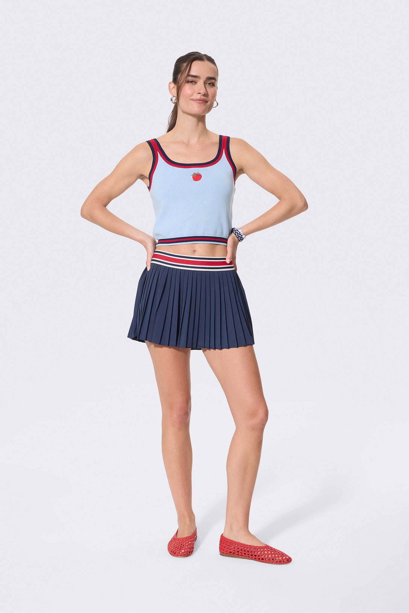 トップス Shetokyo Terrie Knit Crop Tank with Tomato – Terez.com