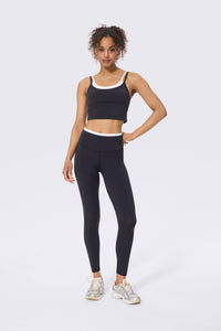 Flex Layered Active Tank in Black and White