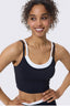 Flex Layered Active Tank in Black and White