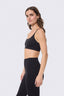 TLC Skinny Strap Bra in Jet Black
