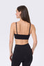 TLC Skinny Strap Bra in Jet Black
