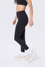 TLC V Waistband Legging in Jet Black